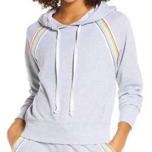 NWOT - Soul by SoulCycle Rainbow Inset Hoodie